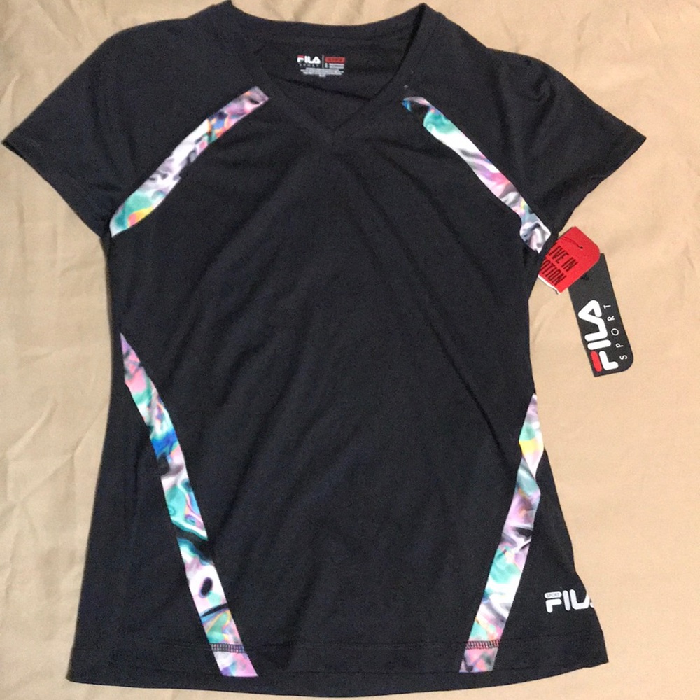 Black fila sport shirt
